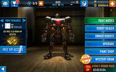 cheat real steel world robot boxing mod apk|real steel unlimited money apk.